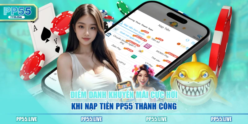 Điểm danh khuyến mãi cực hời khi nạp tiền PP55 thành công