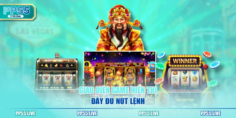 Giao diện game hiển thị đầy đủ nút lệnh
