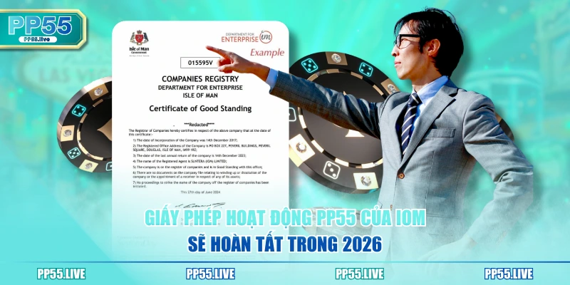 Giấy phép hoạt động PP55 của IOM sẽ hoàn tất trong 2026