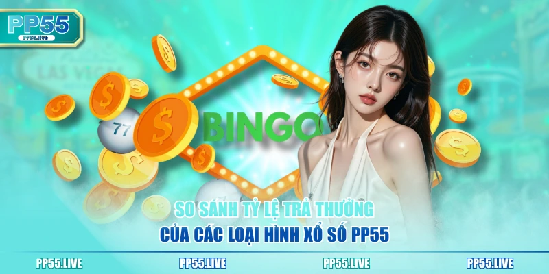 So sánh tỷ lệ trả thưởng của các loại hình xổ số PP55