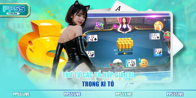 Thứ tự các tổ hợp giá trị trong xì tố